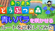 あつまれどうぶつの森-青いバラの2つの作り方（近道低確率1.56%と遠道高確率25%）を比較してみた- あつ森検証動画